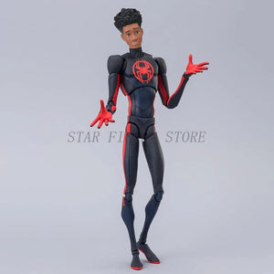 Planet Gates SHF Spider-Man Across the Spiderverse Miles Morales Action Figure PVC Collectible Model 15cm Marvel CT Spiderman Figurine Toys