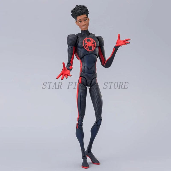 Planet Gates SHF Spider-Man Across the Spiderverse Miles Morales Action Figure PVC Collectible Model 15cm Marvel CT Spiderman Figurine Toys