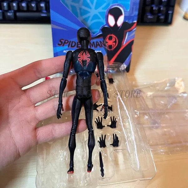 Planet Gates SHF Spider-Man Across the Spiderverse Miles Morales Action Figure PVC Collectible Model 15cm Marvel CT Spiderman Figurine Toys