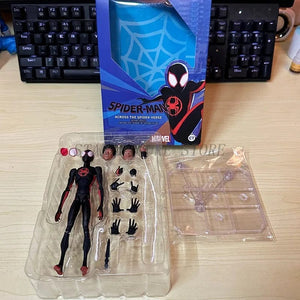 Planet Gates SHF Spider-Man Across the Spiderverse Miles Morales Action Figure PVC Collectible Model 15cm Marvel CT Spiderman Figurine Toys
