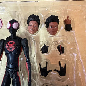 Planet Gates SHF Spider-Man Across the Spiderverse Miles Morales Action Figure PVC Collectible Model 15cm Marvel CT Spiderman Figurine Toys