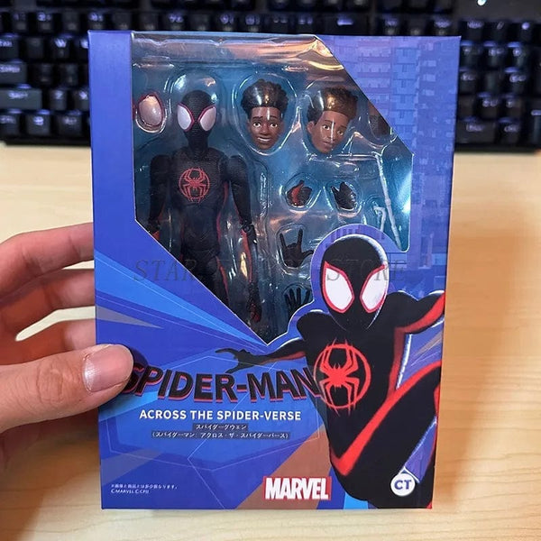 Planet Gates SHF Spider-Man Across the Spiderverse Miles Morales Action Figure PVC Collectible Model 15cm Marvel CT Spiderman Figurine Toys