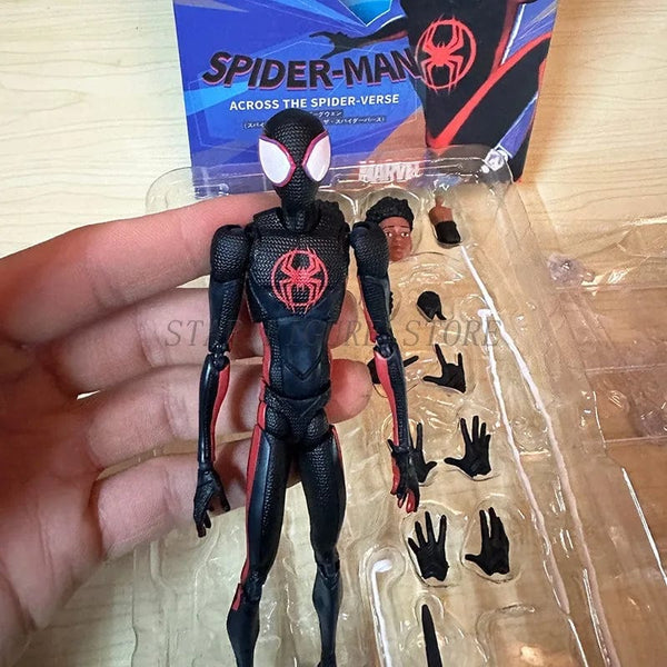 Planet Gates SHF Spider-Man Across the Spiderverse Miles Morales Action Figure PVC Collectible Model 15cm Marvel CT Spiderman Figurine Toys