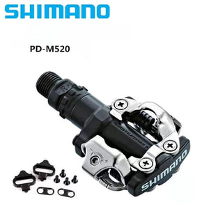 Planet Gates Shimano PD M520 Mountain Bike Pedal for Deore SLX XT MTB Bicycle Self-locking Lock Feet Bicycle Parts Bike Accessories
