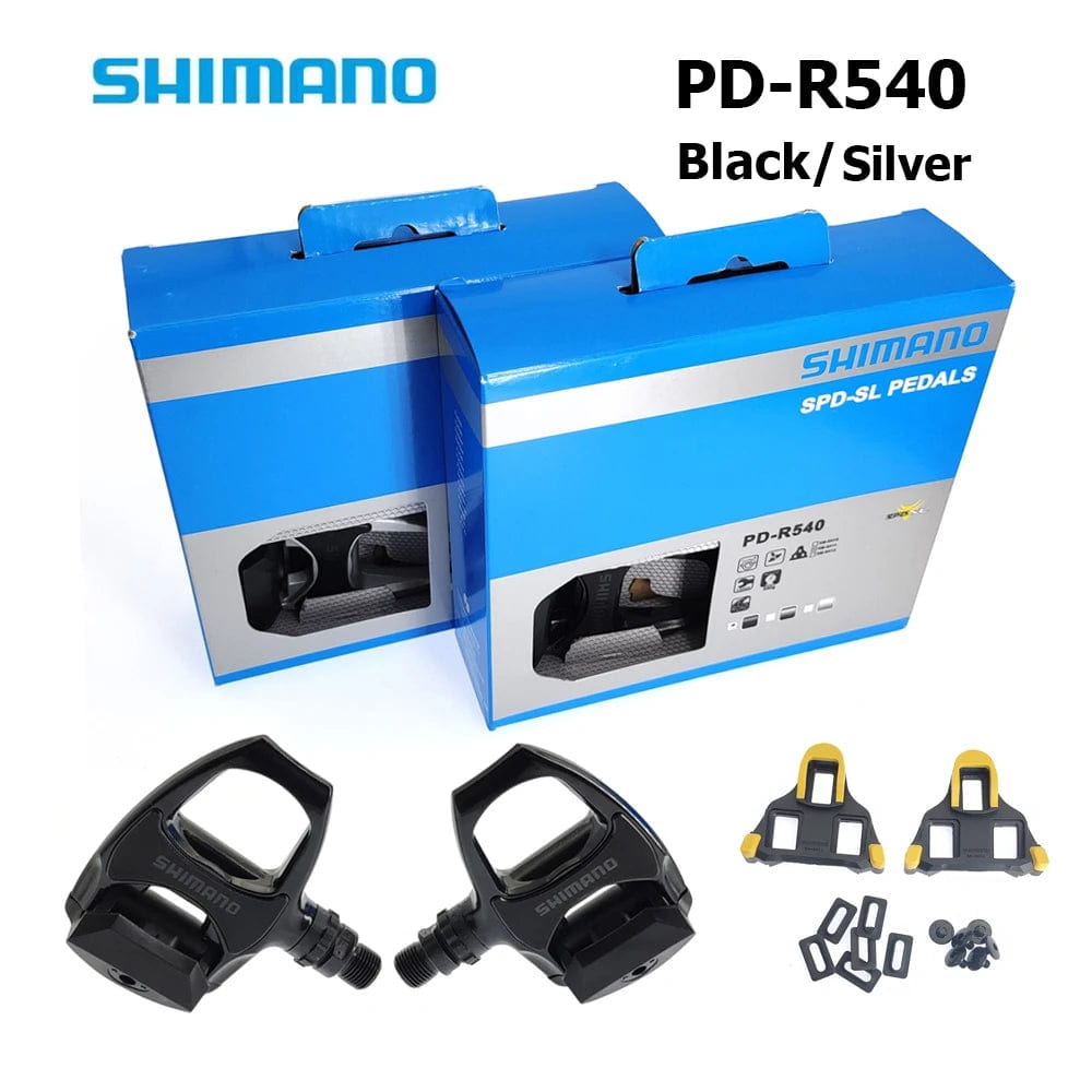Planet Gates Shimano PD-R540 Pedal Road Bike Self-locking Pedals with SH11 Cleat Bicycle R540 Self-locking Road Pedal Cycling Locking Pedal