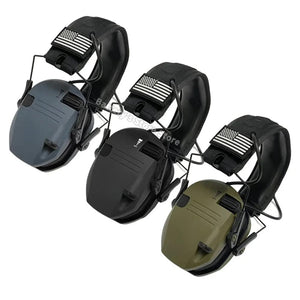 Planet Gates Shooting Hearing Protection Electronic Tactical Headset Noise Cancelling Active Hunting Earmuffs NRR23dB With Bag