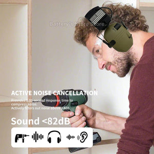 Planet Gates Shooting Hearing Protection Electronic Tactical Headset Noise Cancelling Active Hunting Earmuffs NRR23dB With Bag