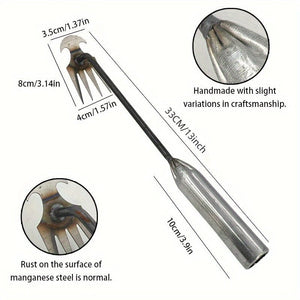 Planet Gates Short 1pc, Upgrade Your Garden With This Premium Manganese Steel Weeder Tool - Uproot Weeds With Ease, Garden Tool Supplies