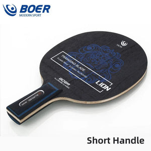 Planet Gates Short handle Boer Lion Table Tennis Blade 5+2 Wood Ping Pong Blade Good for Attack with Fine Control