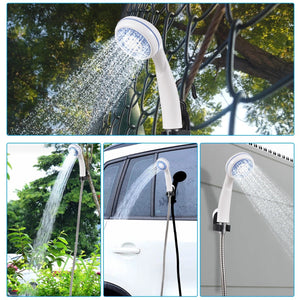 Planet Gates Shower Head Portable Camping Shower Outdoor USB Rechargeable Electric Shower Pump for Camping Car Washing Gardening Pet Cleaning