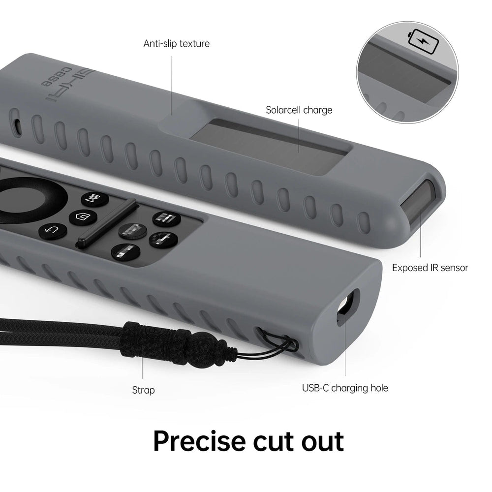 Planet Gates SIKAI Silicone Cover for Samsung BN59-01432A Original Voice Smart TV Remote Control Case for 2023 Solar Charging TM2360E TM2361E