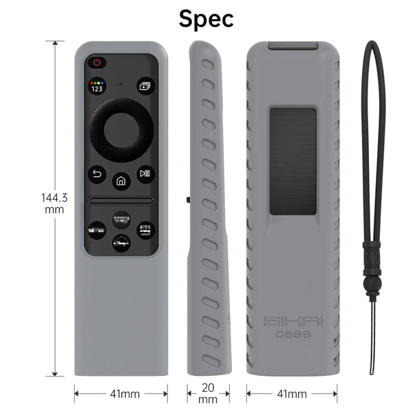 Planet Gates SIKAI Silicone Cover for Samsung BN59-01432A Original Voice Smart TV Remote Control Case for 2023 Solar Charging TM2360E TM2361E