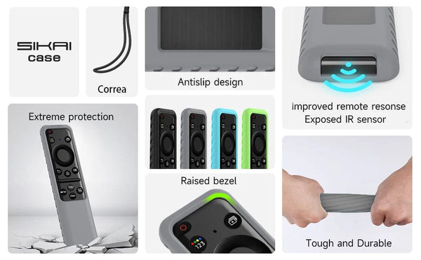 Planet Gates SIKAI Silicone Cover for Samsung BN59-01432A Original Voice Smart TV Remote Control Case for 2023 Solar Charging TM2360E TM2361E