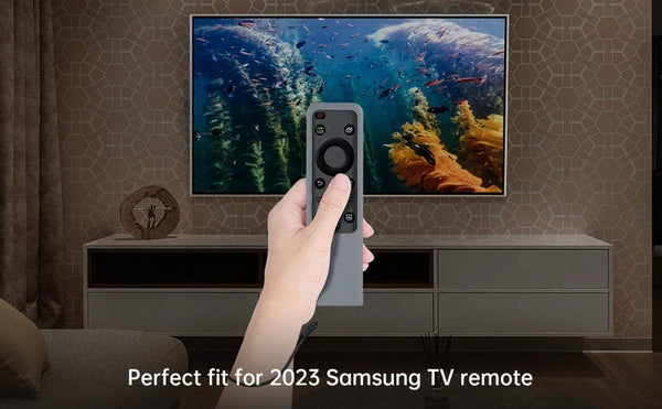 Planet Gates SIKAI Silicone Cover for Samsung BN59-01432A Original Voice Smart TV Remote Control Case for 2023 Solar Charging TM2360E TM2361E