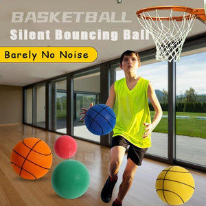 Planet Gates Silent basketball Size 7 Squeezable Mute Bouncing Basketball Indoor Silent Ball Foam Basketball 24cm Bounce Football Sports Toys