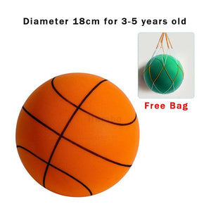 Planet Gates Silent basketball Size 7 Squeezable Mute Bouncing Basketball Indoor Silent Ball Foam Basketball 24cm Bounce Football Sports Toys