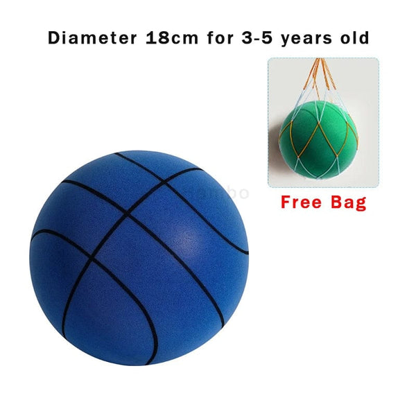 Planet Gates Silent basketball Size 7 Squeezable Mute Bouncing Basketball Indoor Silent Ball Foam Basketball 24cm Bounce Football Sports Toys