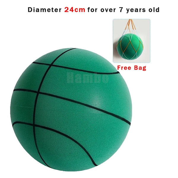Planet Gates Silent basketball Size 7 Squeezable Mute Bouncing Basketball Indoor Silent Ball Foam Basketball 24cm Bounce Football Sports Toys