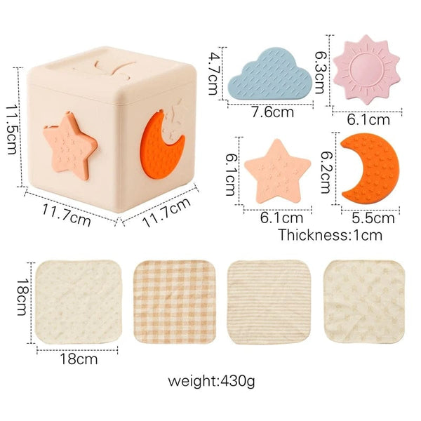 Planet Gates Silicone  1 Baby Montessori Toy Magic Tissue Box Cotton Educational Learning Activity Sensory Toy For Kids Finger Exercising Busy Board Game