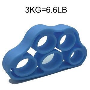 Planet Gates Silicone Finger Gripper Gym Hand Grip Resistance Band Wrist Stretcher Elastic Five Finger Expander Strength Trainer Exercise