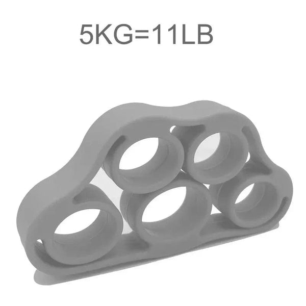 Planet Gates Silicone Finger Gripper Gym Hand Grip Resistance Band Wrist Stretcher Elastic Five Finger Expander Strength Trainer Exercise