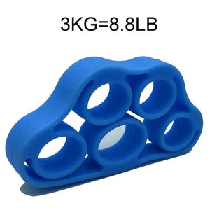 Planet Gates Silicone Finger Gripper Gym Hand Grip Resistance Band Wrist Stretcher Elastic Five Finger Expander Strength Trainer Exercise