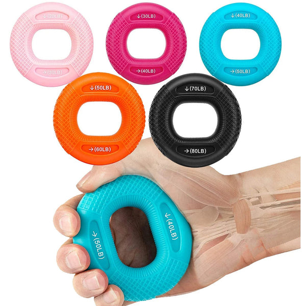 Planet Gates Silicone Finger Gripper Hand Resistance Band Gripping Ring Wrist Stretcher Finger Forearm Trainer Pow Exercise Carpal Expander