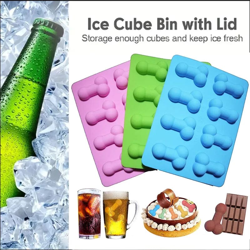 Planet Gates Silicone Ice Bucket Cup Mold Ice Cubes Tray Food Grade Quickly Freeze Ice Maker Box Frozen Drink Maker for Whiskey Accessrioes