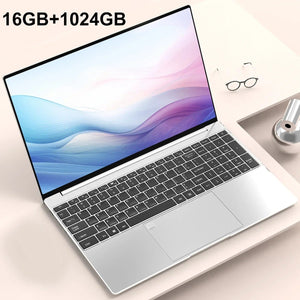 Planet Gates silver 16GB 1024GB / Intel Celeron N5095 Portable 15.6" Laptop 32GB Ram DDR4 2TB SSD Windows 11 Notebook Pc Gamer Intel N5095 Office Computer with Backlit Fingerprint