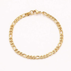 Planet Gates Silver / 18cm CACANA Stainless Steel Chain Bracelets For Man Women Gold Silver Color For Pendant Flat Donot Fade Jewelry N1806