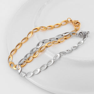 Planet Gates Silver / 18cm Fashion Stainless Steel Bracelet Personalized Eye Oval Shape Charming Cute Jewelry