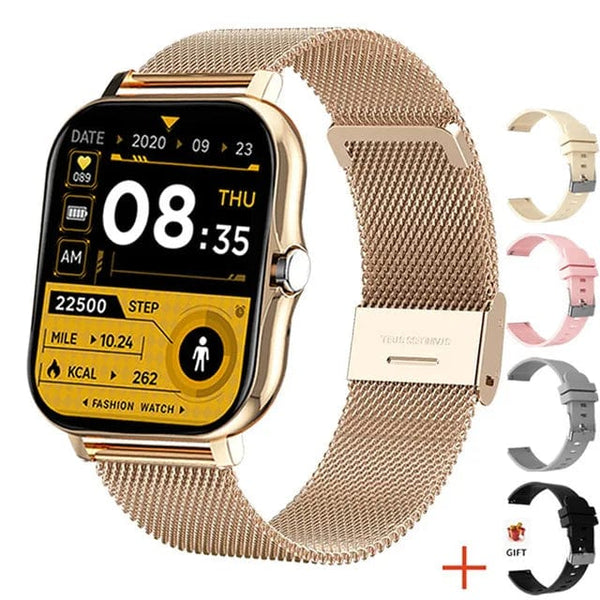 Planet Gates Silver 2024 Smart Watch For Men Women Gift 1.69' Full Touch Screen Sports Fitness Watches Bluetooth Calls Digital Smartwatch Wristwatch