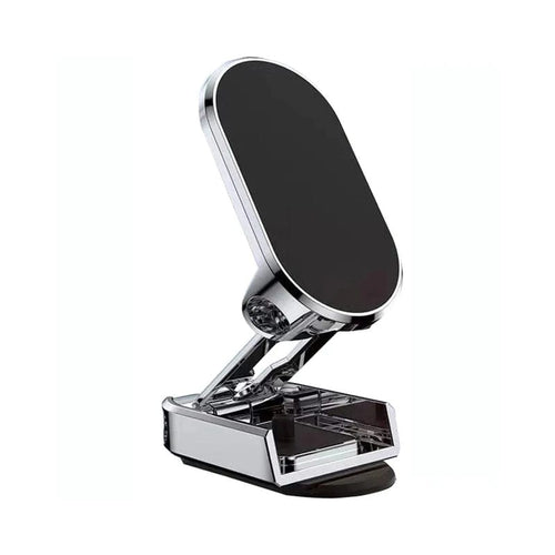 Planet Gates Silver 360 Rotatable Magnetic Car Phone Holder Magnet Smartphone Support GPS Foldable Phone Bracket in Auto For iPhone Samsung Xiaomi