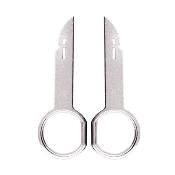 Planet Gates silver 4PCS Radio Stereo Removal Extractor Key Release Pin Head Unit Audio Install Tool For VW Audi Ford Mercedes Benz Skoda Car Parts