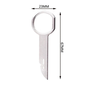 Planet Gates silver 4PCS Radio Stereo Removal Extractor Key Release Pin Head Unit Audio Install Tool For VW Audi Ford Mercedes Benz Skoda Car Parts