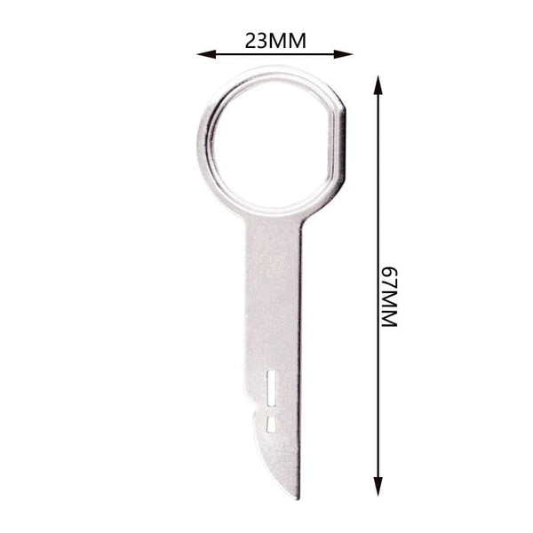Planet Gates silver 4PCS Radio Stereo Removal Extractor Key Release Pin Head Unit Audio Install Tool For VW Audi Ford Mercedes Benz Skoda Car Parts