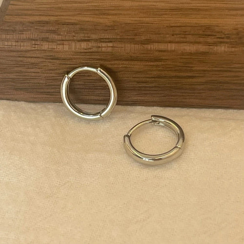 Planet Gates Silver / 5mm (Super Tiny) 6-15mm Stainless Steel Earring Minimalist Classic Round Gold Color Earring for Women Men Tiny Huggie Hoop Rock  Jewelry Gift