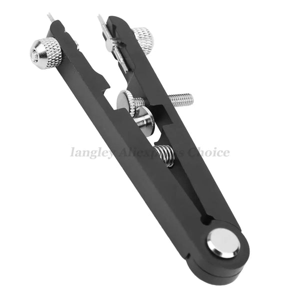 Planet Gates Silver 6825 Watch Pliers Watch Spring Bar Plier Tool Kit Tweezer Removal Strap Bracelet With Screw Adjuster Length Replacement Repair
