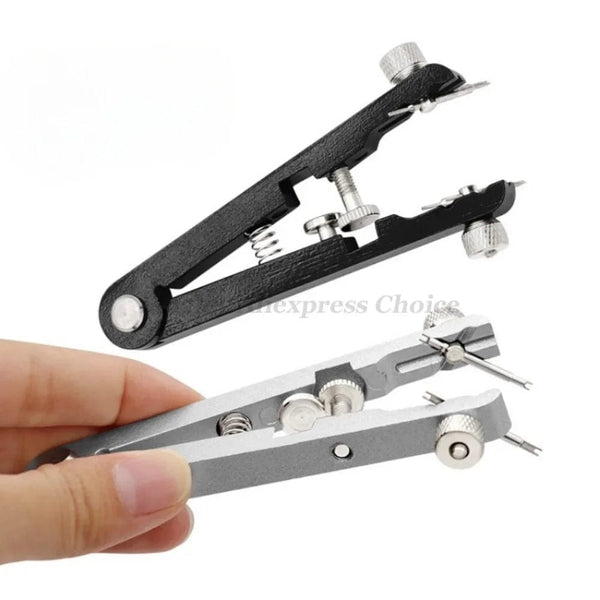 Planet Gates Silver 6825 Watch Pliers Watch Spring Bar Plier Tool Kit Tweezer Removal Strap Bracelet With Screw Adjuster Length Replacement Repair