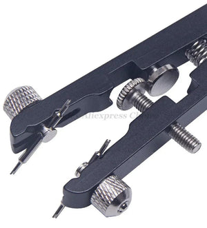Planet Gates Silver 6825 Watch Pliers Watch Spring Bar Plier Tool Kit Tweezer Removal Strap Bracelet With Screw Adjuster Length Replacement Repair