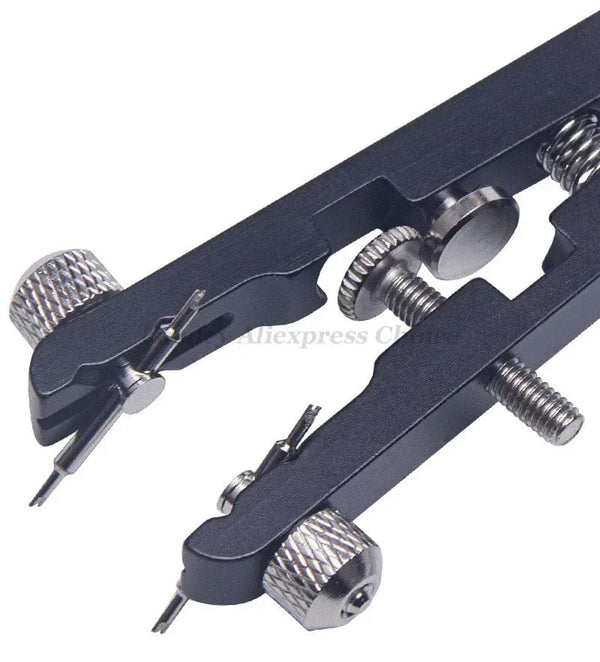 Planet Gates Silver 6825 Watch Pliers Watch Spring Bar Plier Tool Kit Tweezer Removal Strap Bracelet With Screw Adjuster Length Replacement Repair
