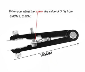 Planet Gates Silver 6825 Watch Pliers Watch Spring Bar Plier Tool Kit Tweezer Removal Strap Bracelet With Screw Adjuster Length Replacement Repair