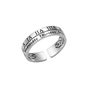 Planet Gates silver 7 / resizable Original 925 Sterling Silver Double LInes Rings For Women  Wedding Engagement Silver Women's Vintage Ring Fine Jewelry