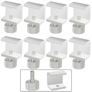 Planet Gates Silver 8pcs 3DSWAY 3D Printer Parts Platform Clamp Glass Aluminum Plate Ultimaker UM Hotbed Fixing Clip Build Heated Bed Retainer 4pcs 8pcs
