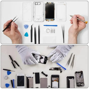 Planet Gates Silver 8pcs Set Combination Phone Repair Tools Disassembly Blade Tool Crowbar Disassemble Kit Laptop Maintenance