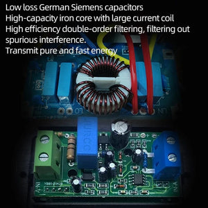 Planet Gates Silver AC-8 Hi-end EU Hifi Power Filter for Standard EU Socket Noise-free Audio Purifier Filter Power Conditioner with EU Outlets Strip