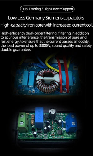 Planet Gates Silver AC-8 Hi-end EU Hifi Power Filter for Standard EU Socket Noise-free Audio Purifier Filter Power Conditioner with EU Outlets Strip