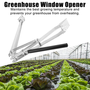 Planet Gates Silver Aluminum Garden Tool Ventilation Of Greenhouse Agricultural Solar Heat Sensitive Automatic Vent Window Opener Double Spring