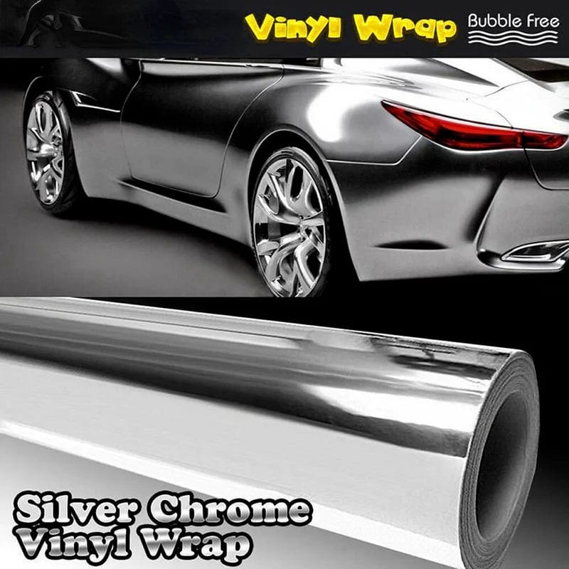 Planet Gates Silver Auto Car Styling Body Electro Coating Change Color Film Chrome Plating Mirror Vinyl Wrap Electroplate Sticker Decal Sheet