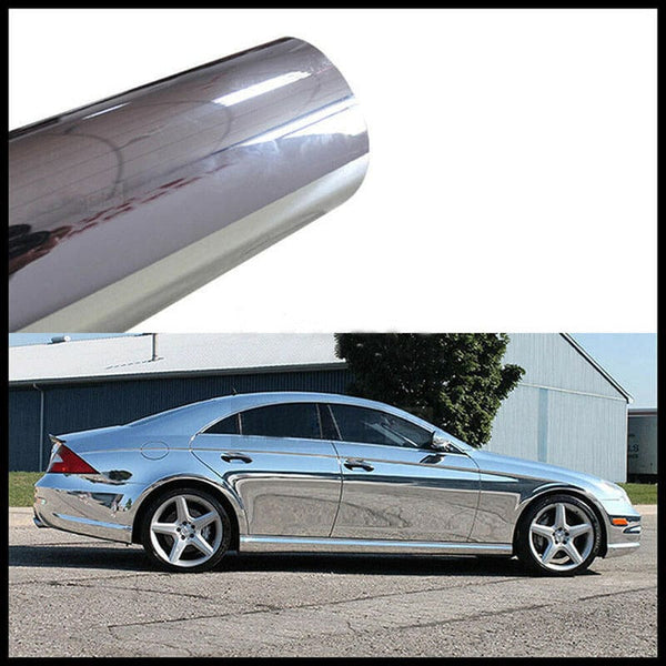 Planet Gates Silver Auto Car Styling Body Electro Coating Change Color Film Chrome Plating Mirror Vinyl Wrap Electroplate Sticker Decal Sheet